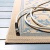 image:imageSAFAVIEH Courtyard Collection 8 x 11 Grey  Natural CY2098 Scroll Indoor Outdoor Waterproof EasyCleaning Patio Backyard Mudroom AreaRugNaturalBlue