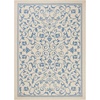 image:imageSAFAVIEH Courtyard Collection 8 x 11 Grey  Natural CY2098 Scroll Indoor Outdoor Waterproof EasyCleaning Patio Backyard Mudroom AreaRugNaturalBlue