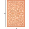 image:imageSAFAVIEH Courtyard Collection 8 x 11 Grey  Natural CY2098 Scroll Indoor Outdoor Waterproof EasyCleaning Patio Backyard Mudroom AreaRugTerracottaNatural