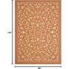 image:imageSAFAVIEH Courtyard Collection 8 x 11 Grey  Natural CY2098 Scroll Indoor Outdoor Waterproof EasyCleaning Patio Backyard Mudroom AreaRugTerracottaNatural