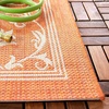 image:imageSAFAVIEH Courtyard Collection 8 x 11 Grey  Natural CY2098 Scroll Indoor Outdoor Waterproof EasyCleaning Patio Backyard Mudroom AreaRugTerracottaNatural