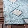 image:imageSAFAVIEH Courtyard Collection 8 x 11 Navy  Aqua CY8533 Indoor Outdoor Waterproof Easy Cleaning Patio Backyard Mudroom Area RugAquaGrey