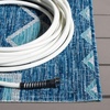 image:imageSAFAVIEH Courtyard Collection 8 x 11 Navy  Aqua CY8533 Indoor Outdoor Waterproof Easy Cleaning Patio Backyard Mudroom Area RugNavyAqua