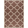 image:imageSAFAVIEH Courtyard Collection 8 x 11 Red CY6243 Moroccan Trellis Indoor Outdoor Waterproof EasyCleaning Patio Backyard Mudroom AreaRugDark Brown