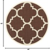 image:imageSAFAVIEH Courtyard Collection 8 x 11 Red CY6243 Moroccan Trellis Indoor Outdoor Waterproof EasyCleaning Patio Backyard Mudroom AreaRugDark Brown