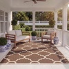 image:imageSAFAVIEH Courtyard Collection 8 x 11 Red CY6243 Moroccan Trellis Indoor Outdoor Waterproof EasyCleaning Patio Backyard Mudroom AreaRugDark Brown