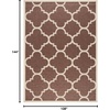 image:imageSAFAVIEH Courtyard Collection 8 x 11 Red CY6243 Moroccan Trellis Indoor Outdoor Waterproof EasyCleaning Patio Backyard Mudroom AreaRugDark Brown