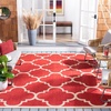 image:imageSAFAVIEH Courtyard Collection 8 x 11 Red CY6243 Moroccan Trellis Indoor Outdoor Waterproof EasyCleaning Patio Backyard Mudroom AreaRugRed