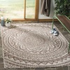 image:imageSAFAVIEH Courtyard Collection CY8734 Indoor Outdoor NonShedding Easy Cleaning Patio Backyard Porch Deck Mudroom Area Rug 8 x 11 Light Beige  TerracottaLight BeigeLight Brown