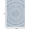 image:imageSAFAVIEH Courtyard Collection CY8734 Indoor Outdoor NonShedding Easy Cleaning Patio Backyard Porch Deck Mudroom Area Rug 8 x 11 Light Beige  TerracottaIvoryNavy