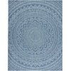 image:imageSAFAVIEH Courtyard Collection CY8734 Indoor Outdoor NonShedding Easy Cleaning Patio Backyard Porch Deck Mudroom Area Rug 8 x 11 Light Beige  TerracottaNavyAqua