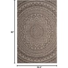 image:imageSAFAVIEH Courtyard Collection CY8734 Indoor Outdoor NonShedding Easy Cleaning Patio Backyard Porch Deck Mudroom Area Rug 8 x 11 Light Beige  TerracottaLight BeigeLight Brown