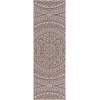 image:imageSAFAVIEH Courtyard Collection CY8734 Indoor Outdoor NonShedding Easy Cleaning Patio Backyard Porch Deck Mudroom Area Rug 8 x 11 Light Beige  TerracottaLight BeigeLight Brown