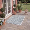 image:imageSAFAVIEH Courtyard Collection CY8734 Indoor Outdoor NonShedding Easy Cleaning Patio Backyard Porch Deck Mudroom Area Rug 8 x 11 Light Beige  TerracottaIvoryNavy