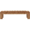 image:imageSAFAVIEH Couture Collection  Bellisima Amber Channel Tufted Chenille Bench Modern Upholstered Accent Seating SFV5127JAmber