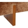 image:imageSAFAVIEH Couture Collection  Kandiss Dark Green Chenille Bench with Brown Wood Legs Modern Upholstered Seating SFV5117EAmberBrown