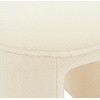 image:imageSAFAVIEH Couture Collection Vivie Ivory Faux Shearling Ottoman Fully AssembledIvory