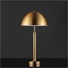 image:imageSAFAVIEH Couture Lighting Collection Harvey Modern Metal Dome Gold 26inch Bedroom Living Room Home Office Desk Nightstand Table Lamp LED Bulb IncludedGold