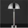 image:imageSAFAVIEH Couture Lighting Collection Harvey Modern Metal Dome Gold 26inch Bedroom Living Room Home Office Desk Nightstand Table Lamp LED Bulb IncludedNickle