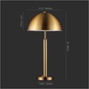 image:imageSAFAVIEH Couture Lighting Collection Harvey Modern Metal Dome Gold 26inch Bedroom Living Room Home Office Desk Nightstand Table Lamp LED Bulb IncludedGold
