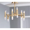 image:imageSAFAVIEH FLU4008A Collection Fidelma Mount Flush Light Gold