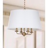 image:imageSAFAVIEH Lighting  Kimball 4Light 23Inch Pendant Light  Gold  Fabric Shade  Contemporary Drum Lantern Design  Ideal for Dining Room Foyer Entryway  LED Bulbs Included LIT4386A