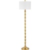image:imageSAFAVIEH Lighting Collection Aurelia Farmhouse Antique Gold 64inch Living Room Bedroom Home Office Standing Floor LampMetal LED Bulb Included