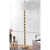 image:imageSAFAVIEH Lighting Collection Aurelia Farmhouse Antique Gold 64inch Living Room Bedroom Home Office Standing Floor LampMetal LED Bulb Included