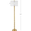 image:imageSAFAVIEH Lighting Collection Aurelia Farmhouse Antique Gold 64inch Living Room Bedroom Home Office Standing Floor LampMetal LED Bulb Included