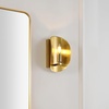 image:imageSAFAVIEH Lighting Collection Calluna Brass Wall Sconce Set of 2 Light Fixture Ideal for Bathroom Entryway Vanity Foyer Hallway Living Room LED Bulbs IncludedBrass