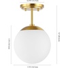 image:imageSAFAVIEH Lighting Collection Catori Brass Flush Mount LED Bulb Included