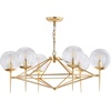 image:imageSAFAVIEH Lighting Collection Greyor Chandelier Gold