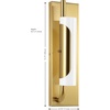 image:imageSAFAVIEH Lighting Collection Momo Brass Gold Wall Sconce Light Fixture LED Bulb Included