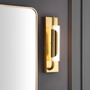 image:imageSAFAVIEH Lighting Collection Momo Brass Gold Wall Sconce Light Fixture LED Bulb Included
