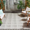 image:imageSAFAVIEH Outdoor Area Rug 8x10  Beach House Collection  Large  Modern Design Grey amp Ivory Weather Resistant NonShedding amp Easy Cleaning Ideal for Patio Backyard Deck Dining Space BHS412FGreyIvory