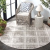 image:imageSAFAVIEH Outdoor Area Rug 8x10  Beach House Collection  Large  Modern Design Grey amp Ivory Weather Resistant NonShedding amp Easy Cleaning Ideal for Patio Backyard Deck Dining Space BHS412FGreyIvory