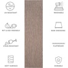 image:imageSAFAVIEH Outdoor Square Rug 9  Courtyard Collection  Large Coastal Design Black amp Beige Durable amp Easy Cleaning Ideal for Patio Entryway Mudroom CY802236621BrownBeige