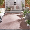 image:imageSAFAVIEH Outdoor Square Rug 9  Courtyard Collection  Large Coastal Design Black amp Beige Durable amp Easy Cleaning Ideal for Patio Entryway Mudroom CY802236621RedBeige