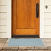 image:imageSAFAVIEH Outdoor Square Rug 9  Courtyard Collection  Large Coastal Design Black amp Beige Durable amp Easy Cleaning Ideal for Patio Entryway Mudroom CY802236621AquaGrey