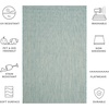 image:imageSAFAVIEH Outdoor Square Rug 9  Courtyard Collection  Large Coastal Design Black amp Beige Durable amp Easy Cleaning Ideal for Patio Entryway Mudroom CY802236621AquaGrey