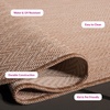 image:imageSAFAVIEH Outdoor Square Rug 9  Courtyard Collection  Large Coastal Design Black amp Beige Durable amp Easy Cleaning Ideal for Patio Entryway Mudroom CY802236621NaturalCream