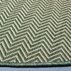image:imageSAFAVIEH Outdoor Square Rug 9  Courtyard Collection  Large Coastal Design Black amp Beige Durable amp Easy Cleaning Ideal for Patio Entryway Mudroom CY802236621Dark GreenBeige