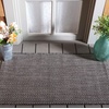 image:imageSAFAVIEH Outdoor Square Rug 9  Courtyard Collection  Large Coastal Design Black amp Beige Durable amp Easy Cleaning Ideal for Patio Entryway Mudroom CY802236621BlackBeige