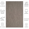 image:imageSAFAVIEH Outdoor Square Rug 9  Courtyard Collection  Large Coastal Design Black amp Beige Durable amp Easy Cleaning Ideal for Patio Entryway Mudroom CY802236621BlackBeige