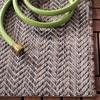 image:imageSAFAVIEH Outdoor Square Rug 9  Courtyard Collection  Large Coastal Design Black amp Beige Durable amp Easy Cleaning Ideal for Patio Entryway Mudroom CY802236621BrownBeige