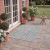 image:imageSAFAVIEH Outdoor Square Rug 9  Courtyard Collection  Large Coastal Design Black amp Beige Durable amp Easy Cleaning Ideal for Patio Entryway Mudroom CY802236621GreyNavy