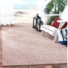 image:imageSAFAVIEH Outdoor Square Rug 9  Courtyard Collection  Large Coastal Design Black amp Beige Durable amp Easy Cleaning Ideal for Patio Entryway Mudroom CY802236621RedBeige