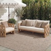 image:imageSAFAVIEH Outdoor Square Rug 9  Courtyard Collection  Large Coastal Design Black amp Beige Durable amp Easy Cleaning Ideal for Patio Entryway Mudroom CY802236621BrownBeige