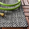image:imageSAFAVIEH Outdoor Square Rug 9  Courtyard Collection  Large Coastal Design Black amp Beige Durable amp Easy Cleaning Ideal for Patio Entryway Mudroom CY802236621BlackBeige