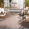 image:imageSAFAVIEH Outdoor Square Rug 9  Courtyard Collection  Large Coastal Design Black amp Beige Durable amp Easy Cleaning Ideal for Patio Entryway Mudroom CY802236621BrownBeige